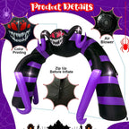 Halloween Spider Arch Inflatable With Led Lights-1