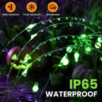 GIGALUMI Solar Firework Lights Outdoor, Halloween Decor, Green-3