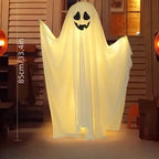 Ghoulish Glow: Battery-Operated Halloween Ghost Decor-1