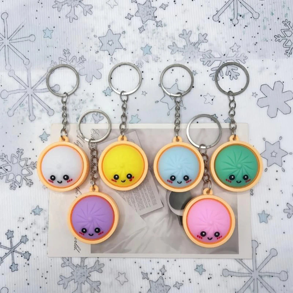Light Up Dumpling Fidget Keychain