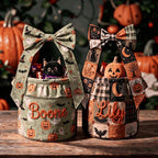 Personalized Retro Halloween Candy Bag