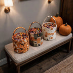 Personalized Retro Halloween Candy Bag