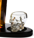 Skull Crown Decanter In Bottle Skull Head With 2 Skull Glasses By 750ML Skull Bottle-4