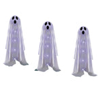 Halloween Garden Lights Solar Ghost LED Decor Set-0