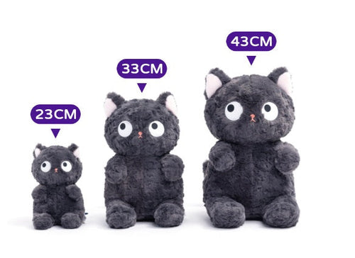 Adorable Plush Black Cat Toy-1