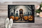 Bloodhound Spooky Halloween Doormat-1