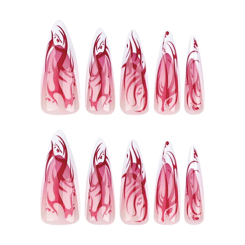 Halloween Inferno Press-On Nails-4