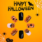 Halloween Pumpkin Press-On Nails-1