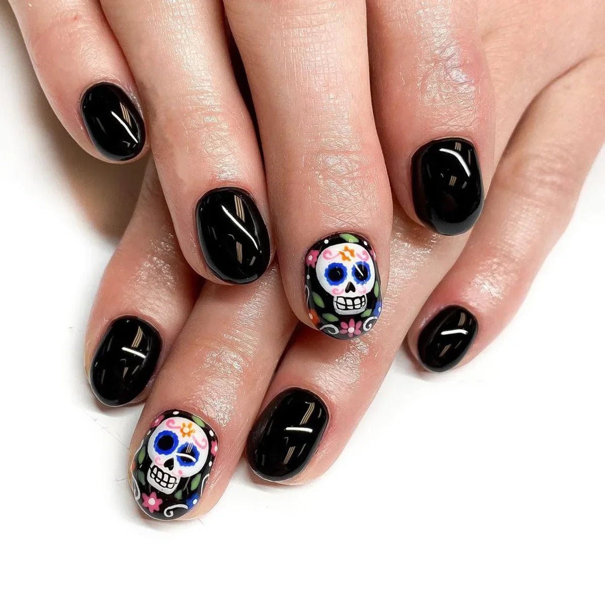 Halloween Pumpkin Press-On Nails-19
