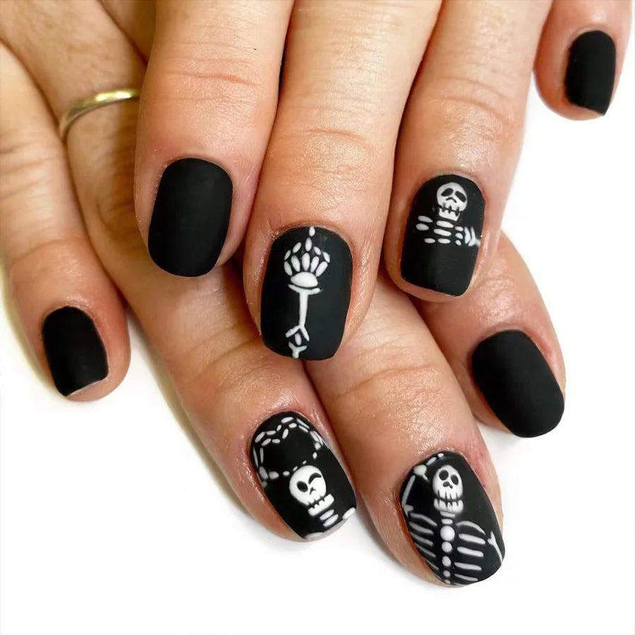 Halloween Pumpkin Press-On Nails-28