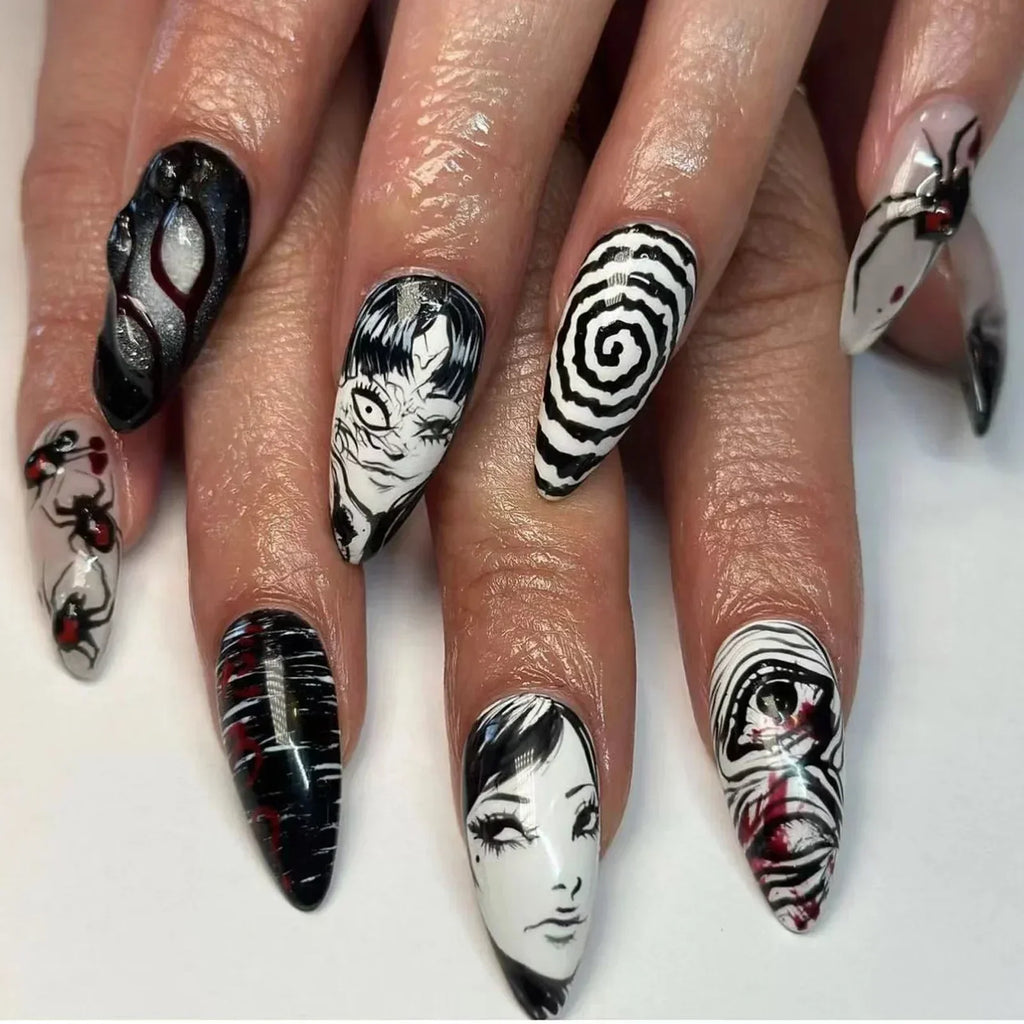 Horror Comic Halloween Press-On Nails-0