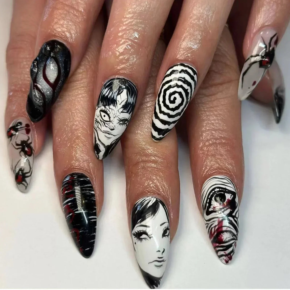 Horror Comic Halloween Press-On Nails-0