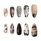 Horror Comic Halloween Press-On Nails-2