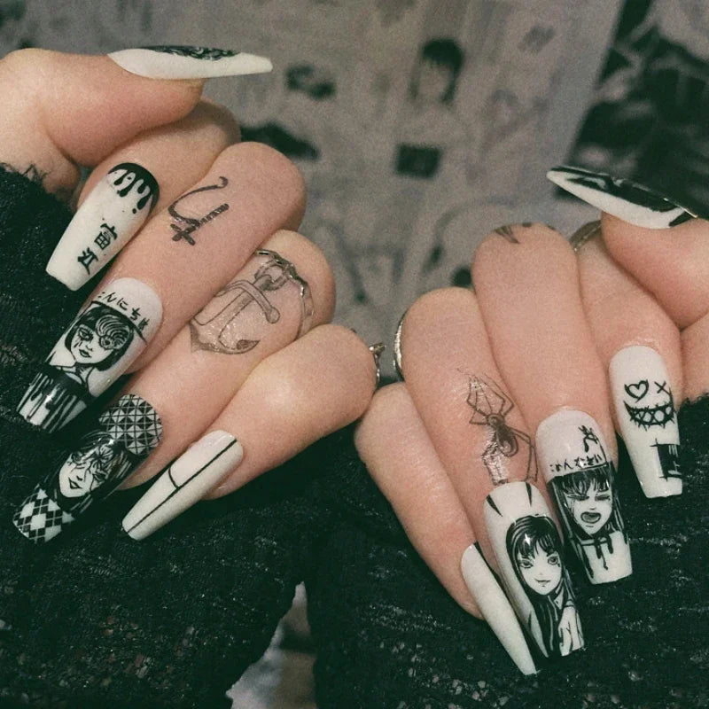 Horror Comic Halloween Press-On Nails-10