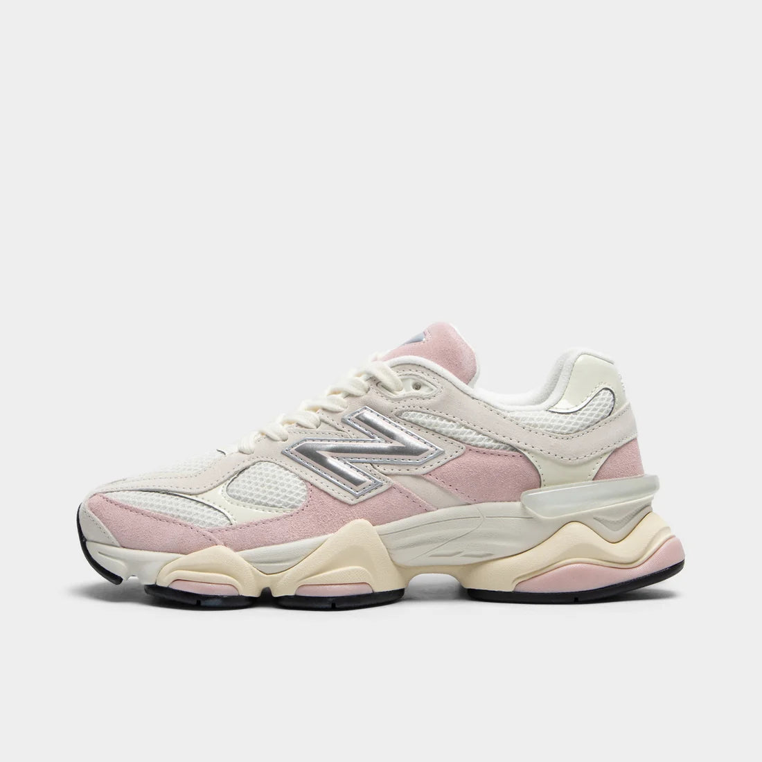 New Balance 9060 – White / Pink / Silver Metallic