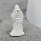 White Skull Statue Halloween Garden Decor Resin-2