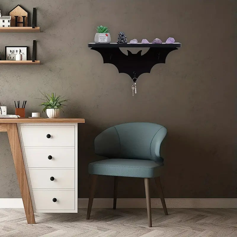 Spooktacular Bat Winged Floating Shelves for Halloween Decor-2