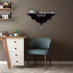 Spooktacular Bat Winged Floating Shelves for Halloween Decor-2