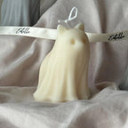 Halloween Cat & Dog Ghosts Candle Duo: Hand-Poured Soy Wax Sculptural Candles-4