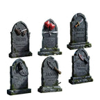 NNETM Halloween Tombstone Yard Signs Decor (6pcs)-0