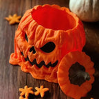 Halloween Pumpkin Candy Bowl Resin Decor-3