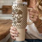 Retro Ghost + Skull 40oz-4